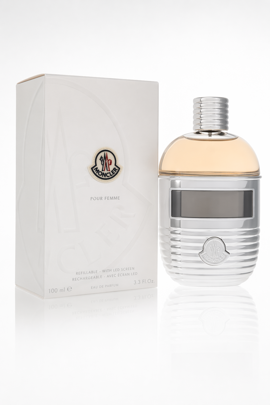 Moncler Eau De Parfum Spray (Refillable + LED Screen) By Moncler Default