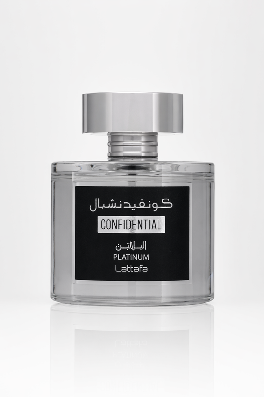 Lattafa Confidential Platinum Eau De Parfum Spray (Unisex) By Lattafa Default