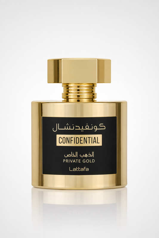 Lattafa Confidential Private Gold Eau De Parfum Spray (Unisex) By Lattafa Default