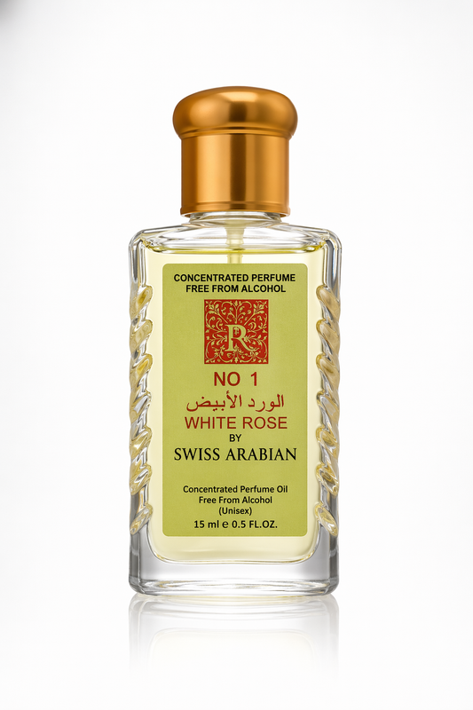 White Rose No 1 Concentrated Perfume Oil Free From Alcohol (Unisex) By Swiss Arabian Default