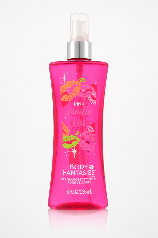 Body Fantasies Signature Pink Vanilla Kiss Fantasy Travel Spray By Parfums De Coeur Default