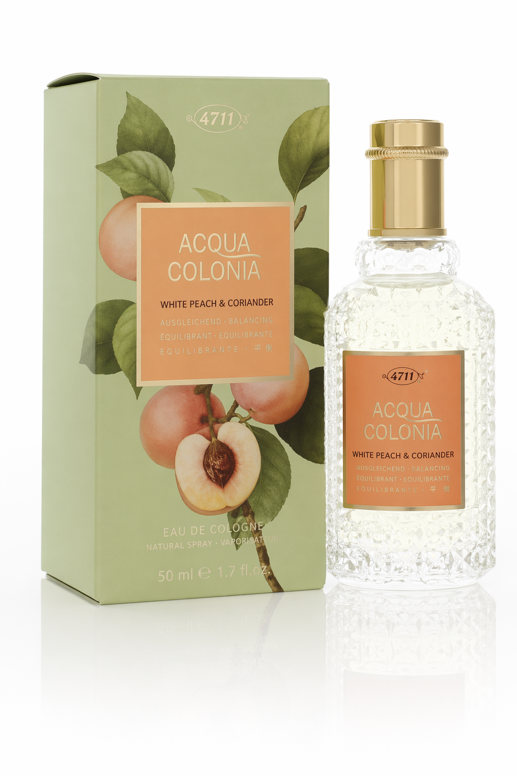 4711 Acqua Colonia White Peach & Coriander Eau De Cologne Spray (Unisex) By 4711 Default