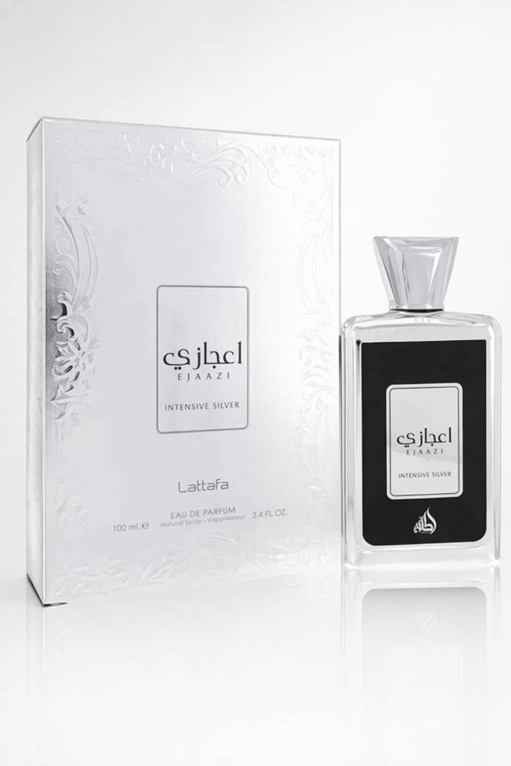 Lattafa Ejaazi Intensive Silver Eau De Parfum Spray (Unisex) By Lattafa Default
