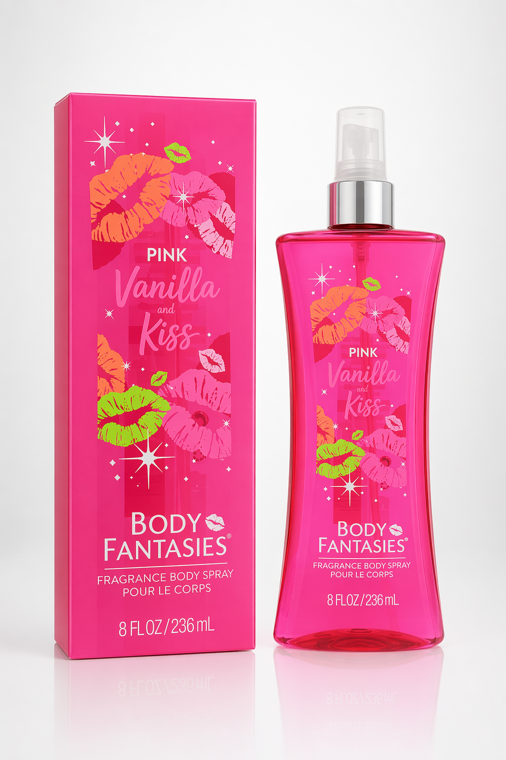 Body Fantasies Signature Pink Vanilla Kiss Fantasy Travel Spray By Parfums De Coeur Default