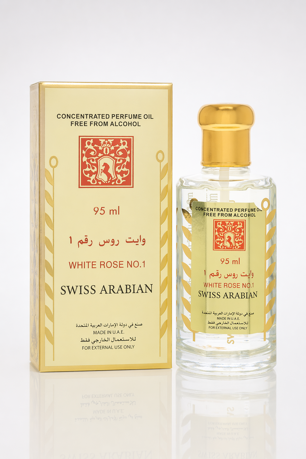 White Rose No 1 Concentrated Perfume Oil Free From Alcohol (Unisex Unboxed) By Swiss Arabian Default