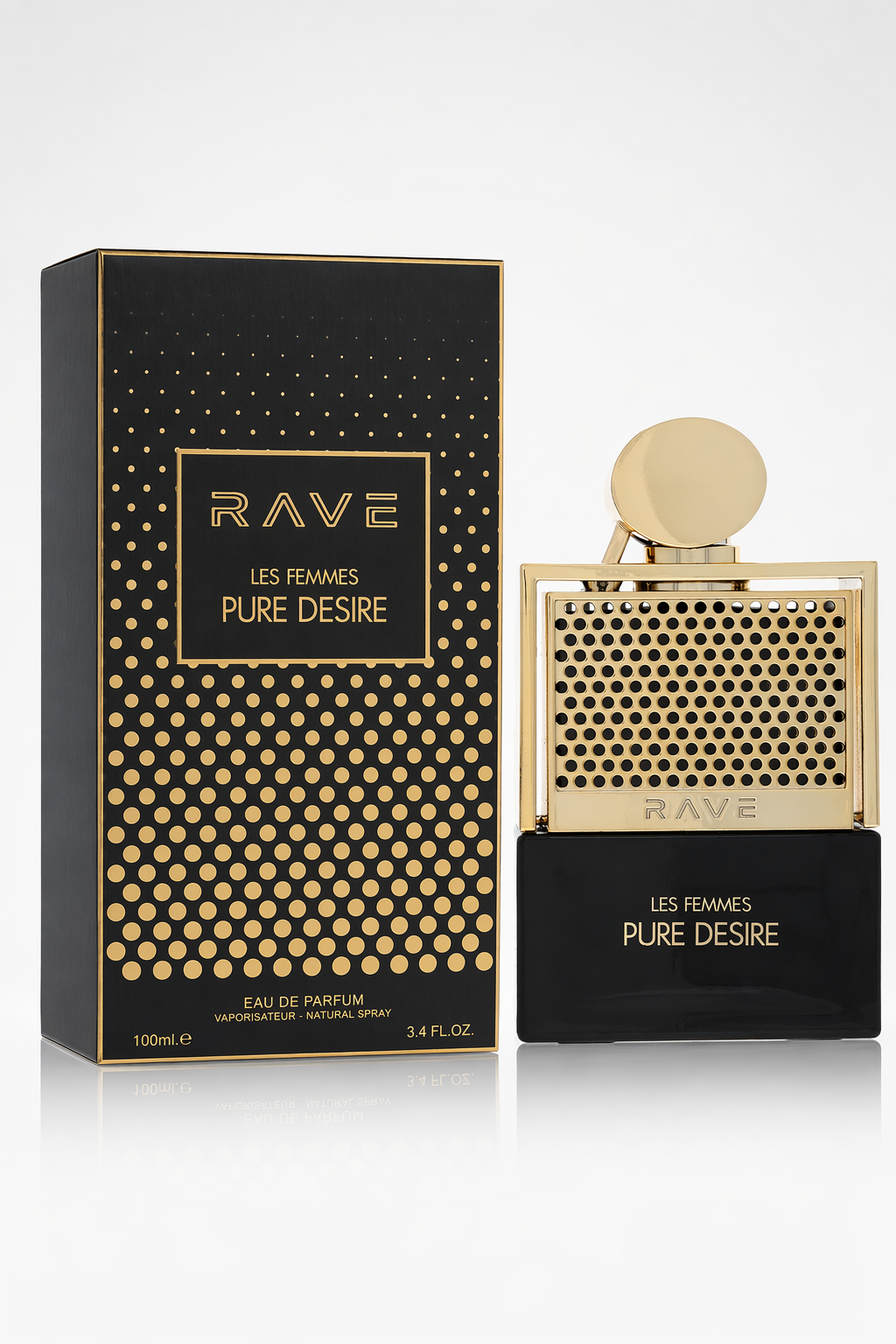 Lattafa Rave Pure Desire Gold Eau De Parfum Spray (Unboxed) By Lattafa Default