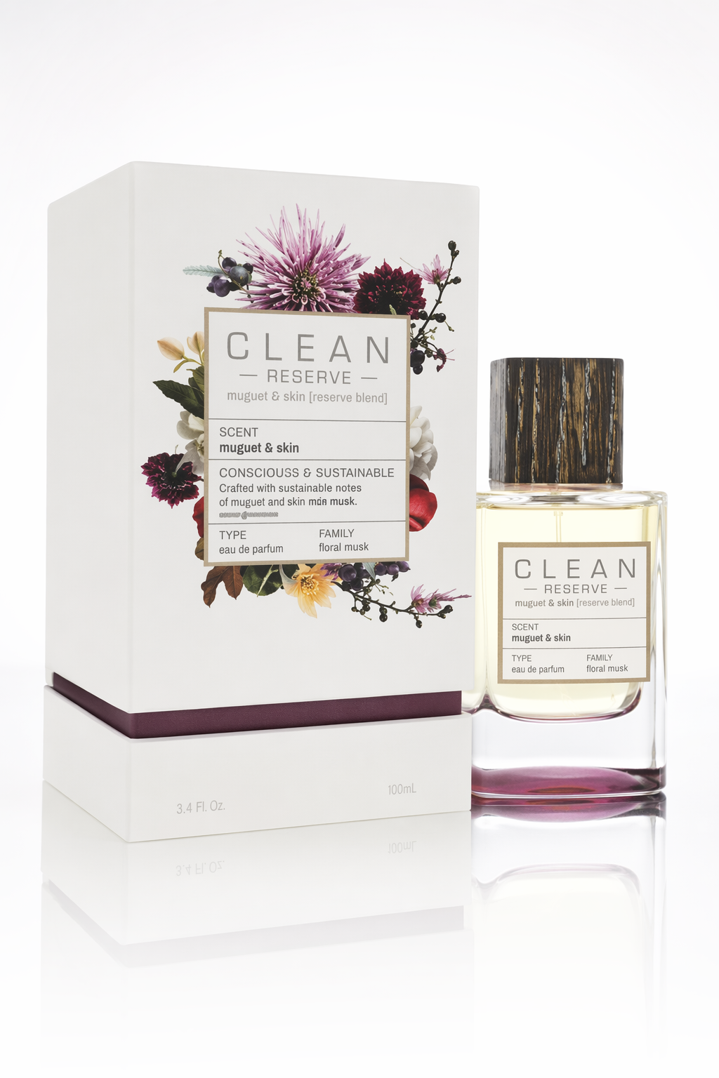 Clean Reserve Muguet & Skin Eau De Parfum Spray (Unisex) By Clean Default