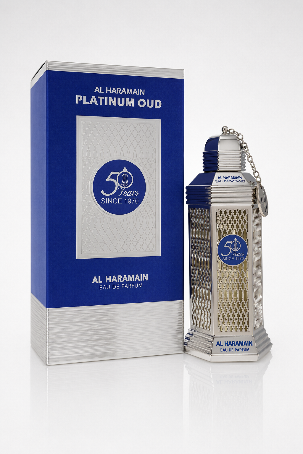 Al Haramain 50 Years Platinum Oud Eau De Parfum Spray (Unisex) By Al Haramain Default