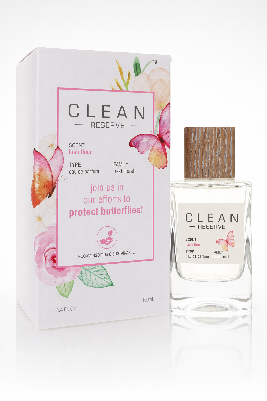 Clean Reserve Lush Fleur Eau De Parfum Spray (Butterfly Edition) By Clean Default