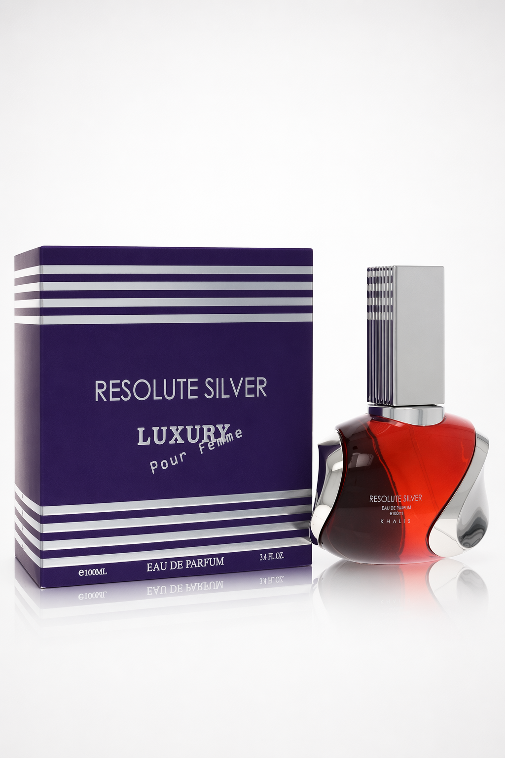 Khalis Resolute Silver Luxury Collection Eau De Parfum Spray By Khalis Default