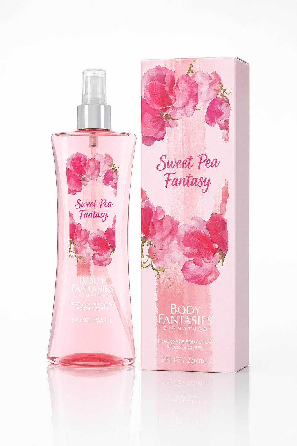 Body Fantasies Signature Pink Sweet Pea Fantasy Body Spray By Parfums De Coeur Default