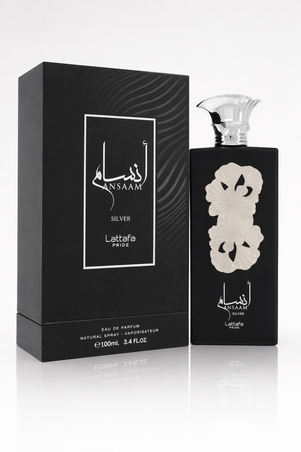Lattafa Pride Ansaam Silver Eau De Parfum Spray (Unisex) By Lattafa Default