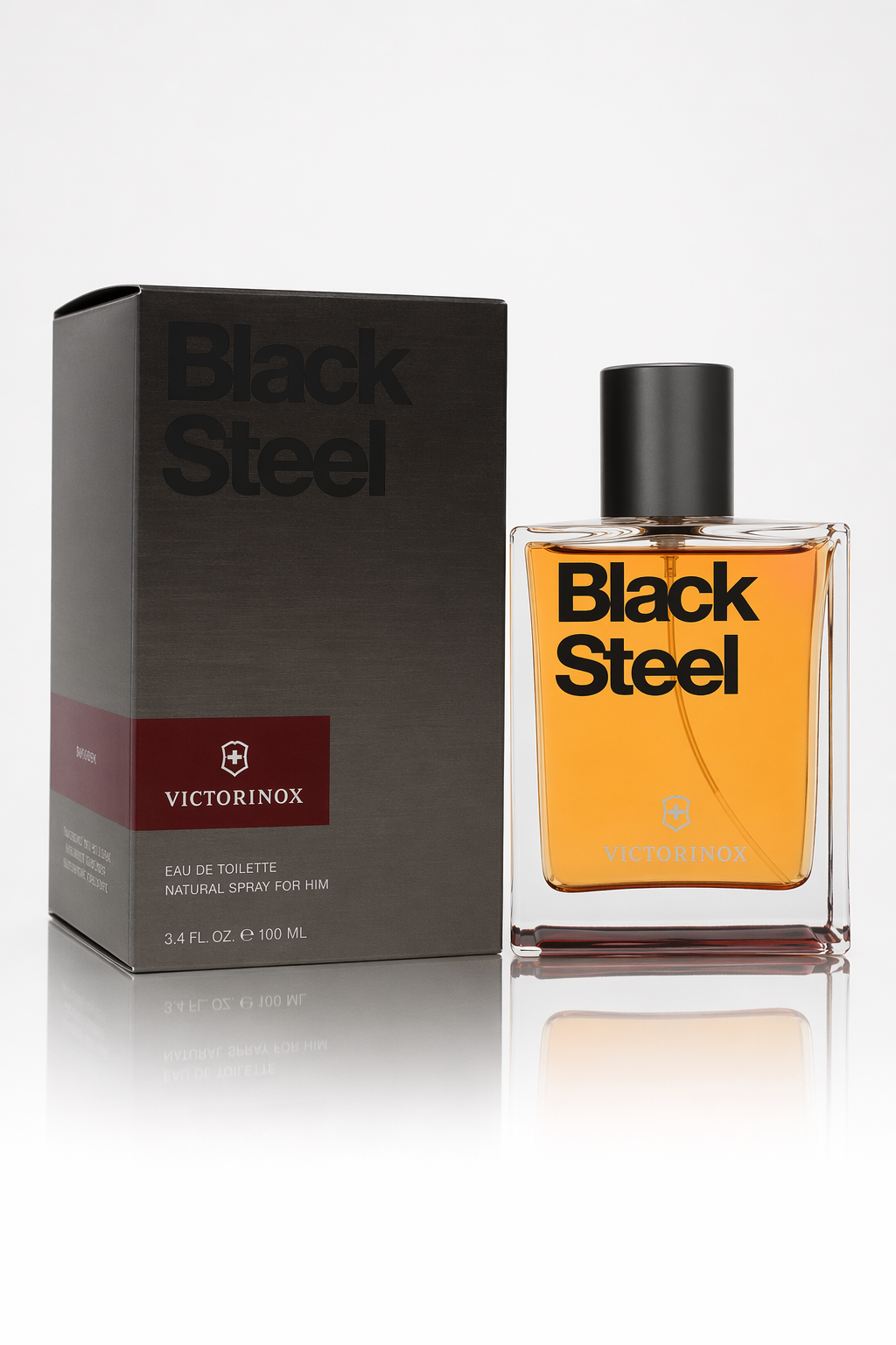 Victorinox Black Steel Eau De Toilette Spray By Victorinox Default