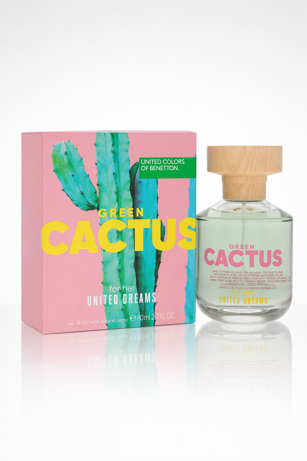 United Dreams Green Cactus Eau De Toilette Spray By Benetton Default
