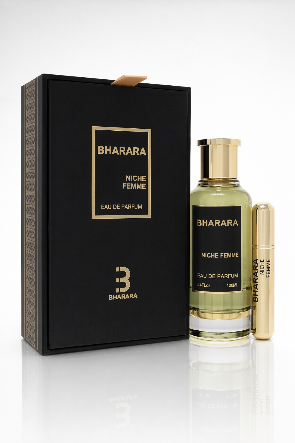 Bharara Niche Femme Eau De Parfum Spray + Refillable Travel Spray By Bharara Beauty Default