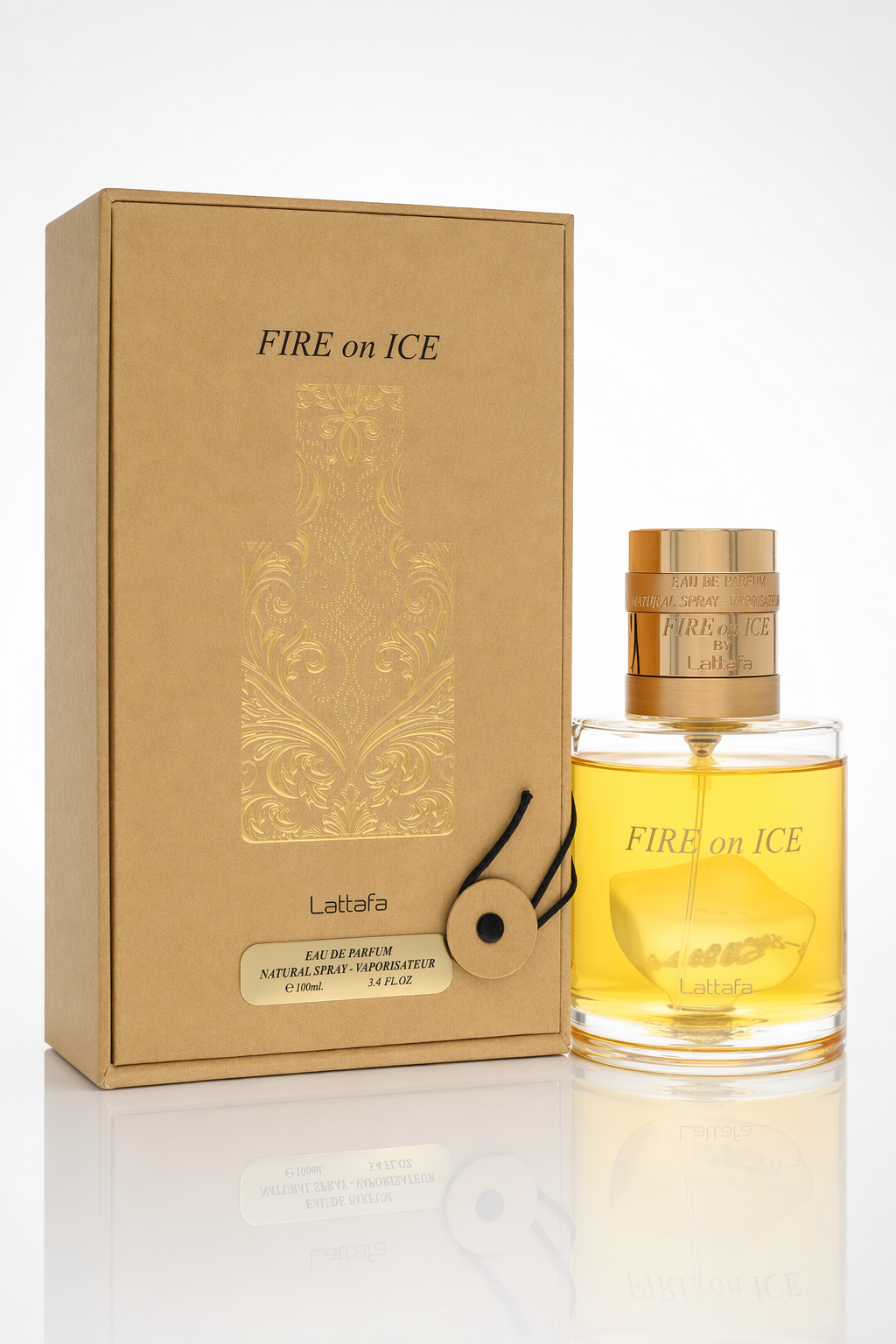 Lattafa Fire On Ice Eau De Parfum Spray (Unisex) By Lattafa Default
