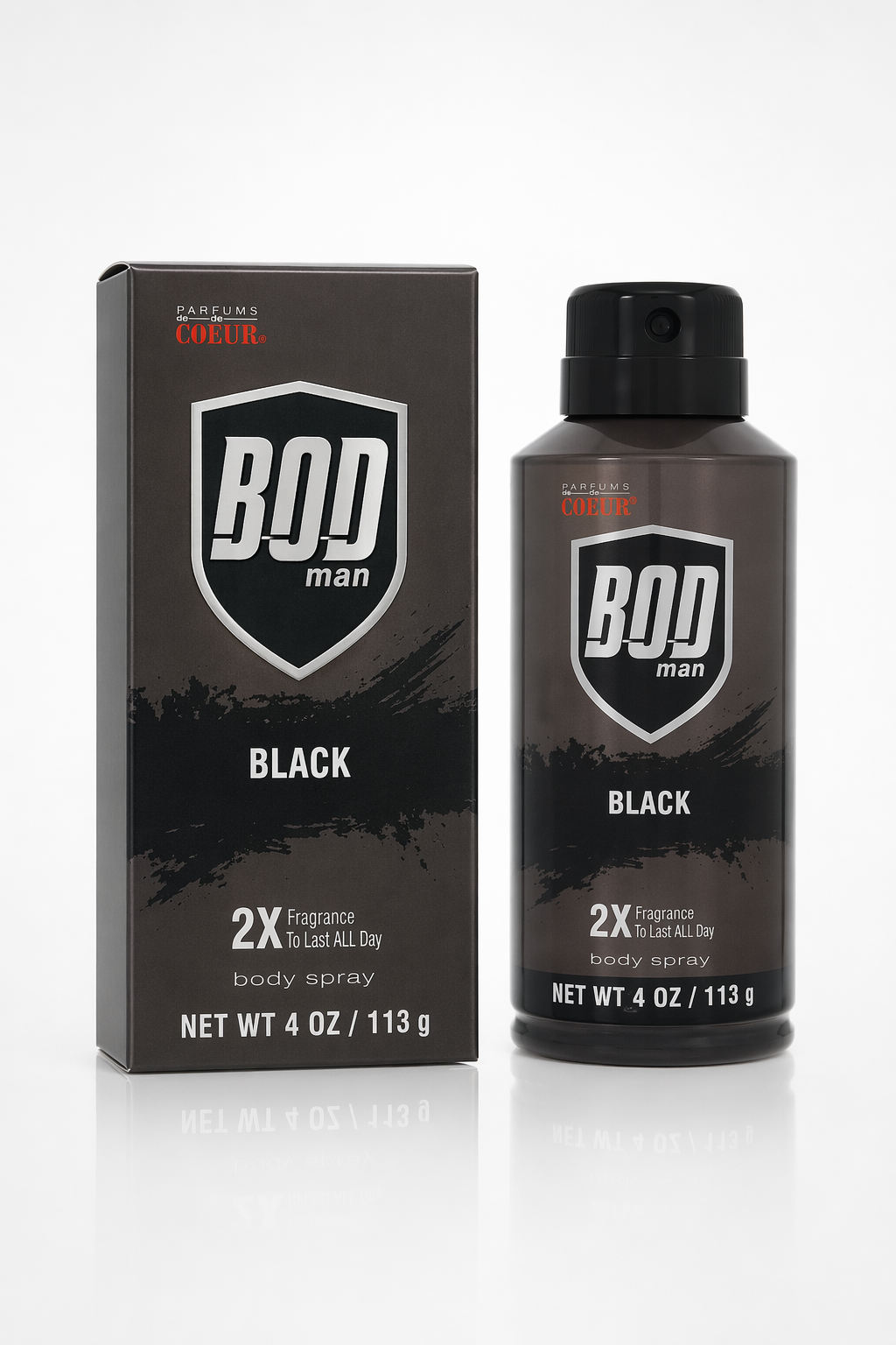 Bod Man Black Body Spray By Parfums De Coeur Default