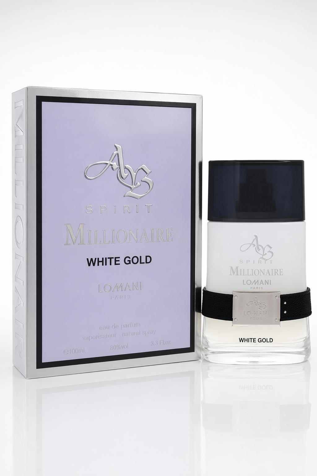 Ab Spirit Millionaire White Gold Eau De Parfum Spray By Lomani Default