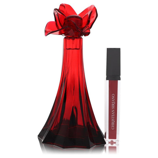 Christian Siriano Ooh La Rouge Eau De Parfum Spray + 0.21 Oz Red Lip Gloss (Unboxed) By Christian Siriano