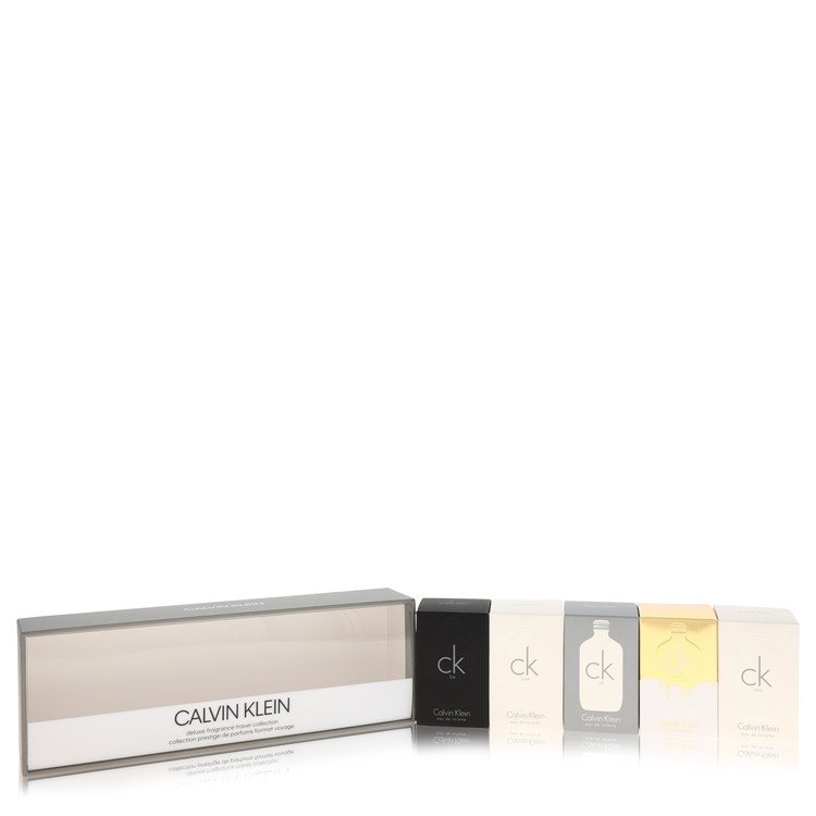 Ck Be Gift Set - Deluxe Travel Set Includes Two CK One Travel Mini's Plus one of each of CK Be, CK One Gold and CK All all in .33 oz Travel Size Mini's By Calvin Klein