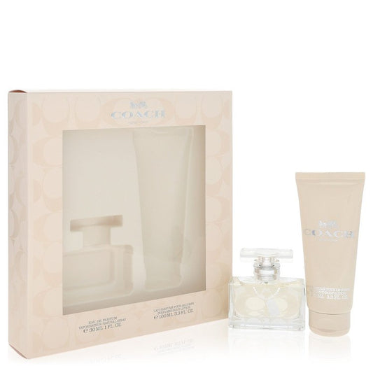 Coach Signature Gift Set, 1 oz  Eau De Parfum Spray  +  3.3 oz Body Lotion By Coach