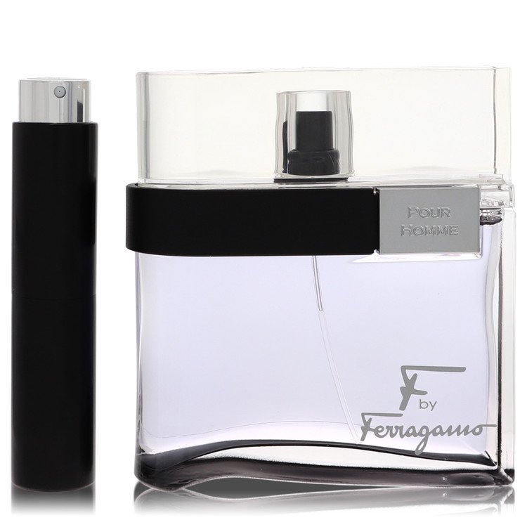 F Black Travel Spray By Salvatore Ferragamo