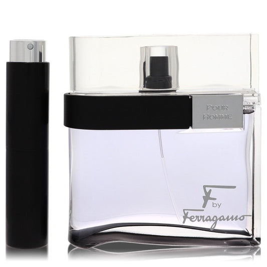 F Black Travel Spray By Salvatore Ferragamo