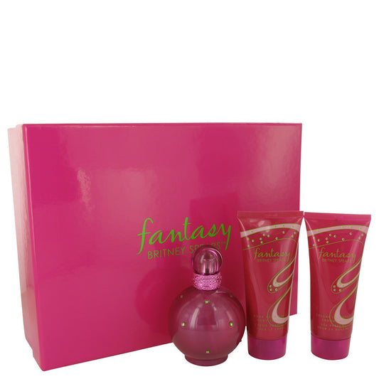 Fantasy Gift Set - 3.3 oz Eau De Parfum Spray + 3.3 oz Body Lotion + 3.3 oz Shower Gel By Britney Spears