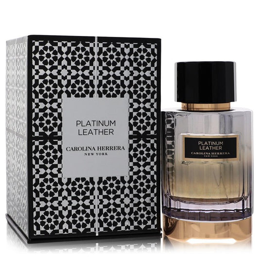 Platinum Leather Eau De Parfum Spray (Unisex) By Carolina Herrera
