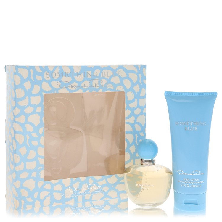Something Blue Gift Set - 3.4 oz Eau De Parfum Spray + 6.7 oz Body Lotion By Oscar De La Renta