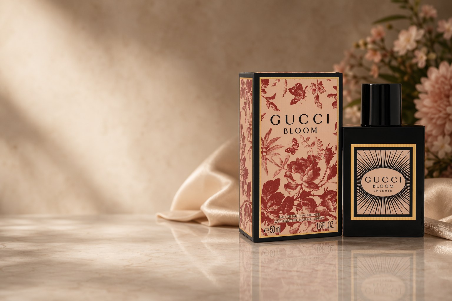 Gucci Bloom Intense eau de parfum — homepage hero